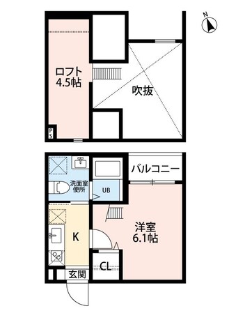 庄内緑地公園駅 徒歩7分 2階の物件間取画像